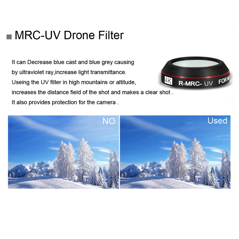 ドローン用mavicプロcpl uvスター中立密度カメラフィ - Drone Ndvi のレビューと価格