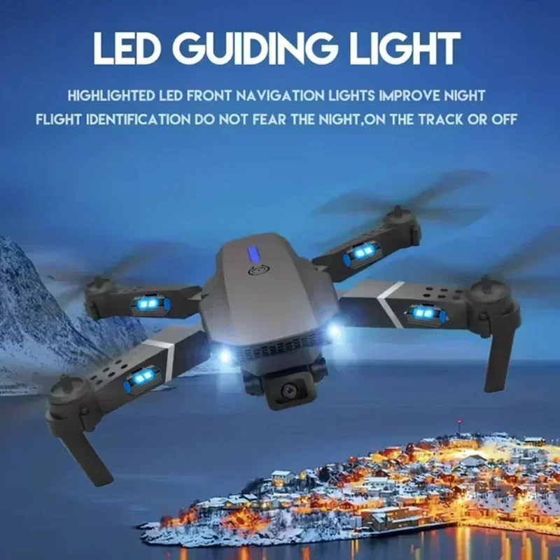 折りたたみ式クワッドコプター,e88プロ広角fpv,wifi - Drone Lidar のレビューと価格