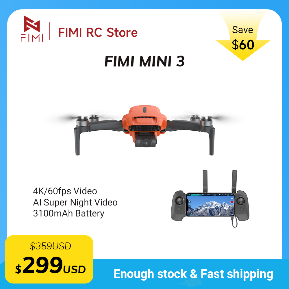 FIMI MINI 3 カメラドローン 4K 60fps 9 - Drone Video Production のレビューと価格