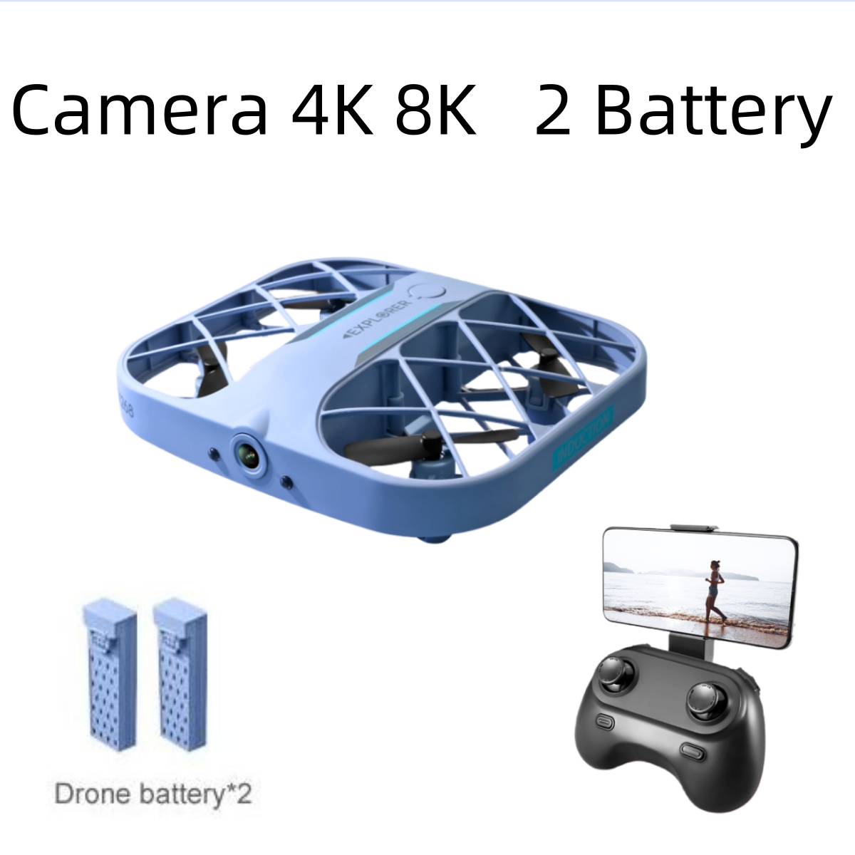 JJRC H107 FPV RCドローン（バッテリー2個付き - Drone Lidar のレビューと価格